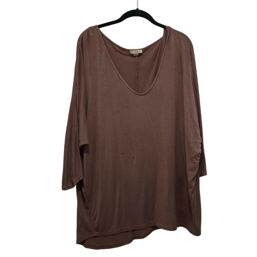 Beige Loose-Fit Top Size M – Casual Lightweight Blouse